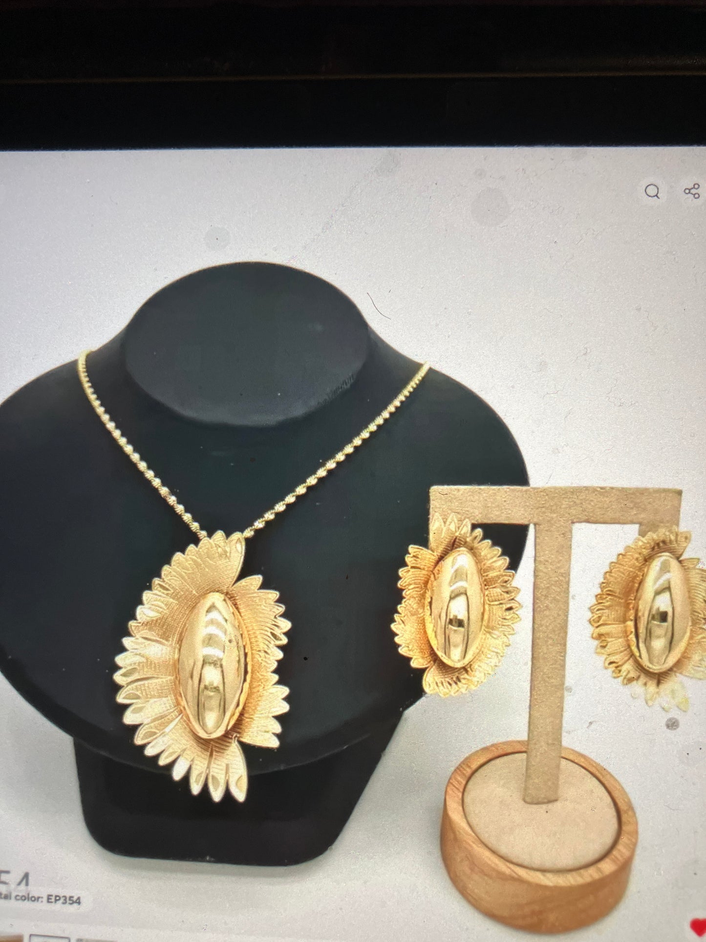 Two-Piece Necklace & Earrings Jewelry Set
