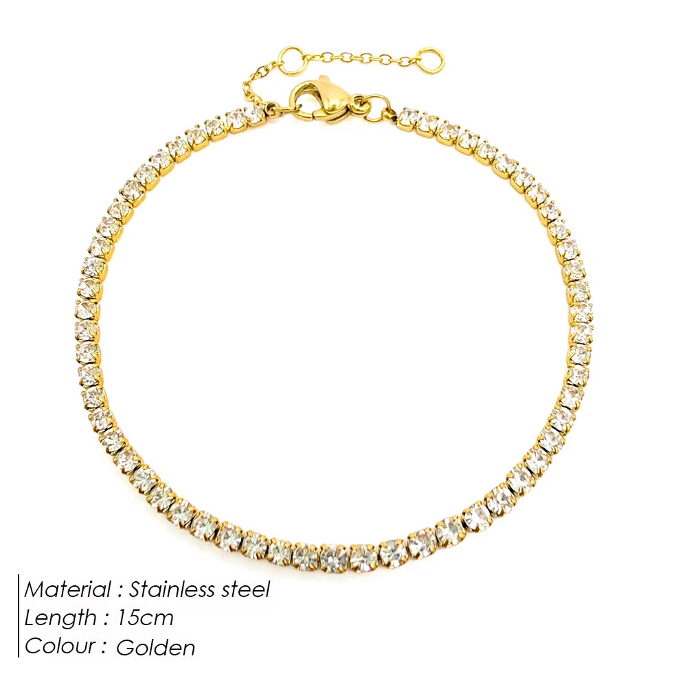EmpressGleam™ Zirconia Tennis Bracelet – Timeless Sparkle, Effortless Sophistication
