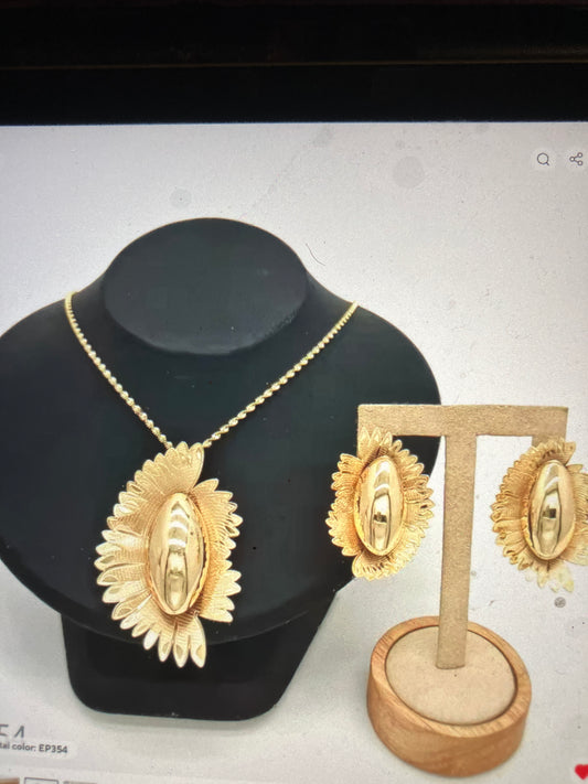 Two-Piece Necklace & Earrings Jewelry Set